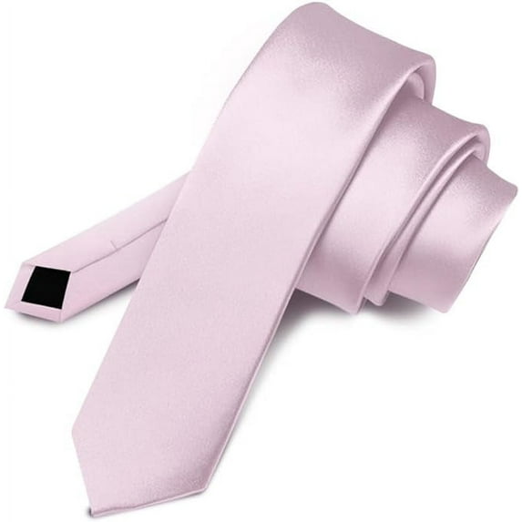 Vittorio Farina Solid Satin Skinny Necktie