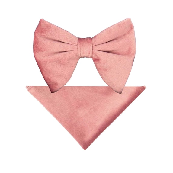 Vittorio Farina Velvet Edwardian Bow Tie & Pocket Square