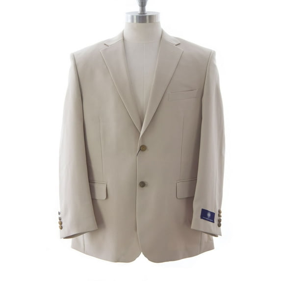 Vittorio St. Angelo Men's Two Button Blazer Sportscoat 38 Regular Beige