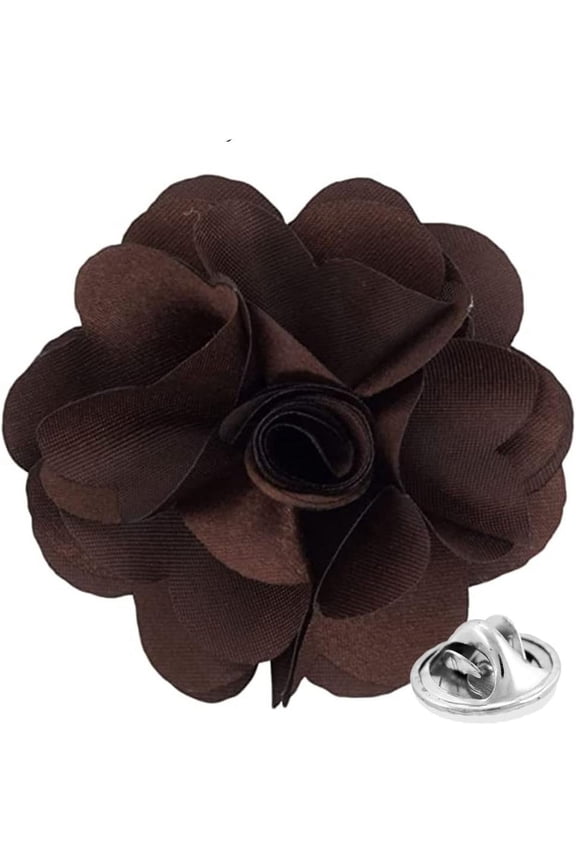 Men's Formal Solid Flower Lapel Pin: Flower Pin Suit Accessories Pins for Suit or Tuxedo
