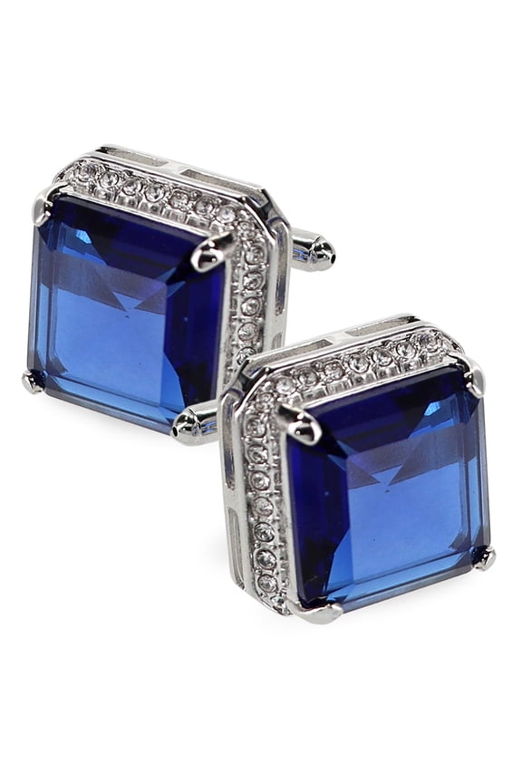 Large Big Square Crystal Colorstone Cufflinks: CL 70XX Series