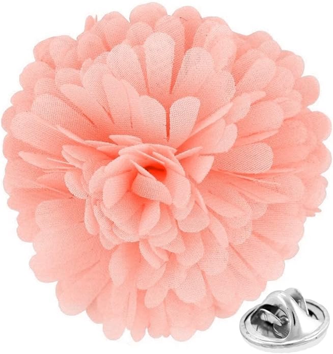 Vittorio Vico Men's Formal Carnation Flower Lapel Pin