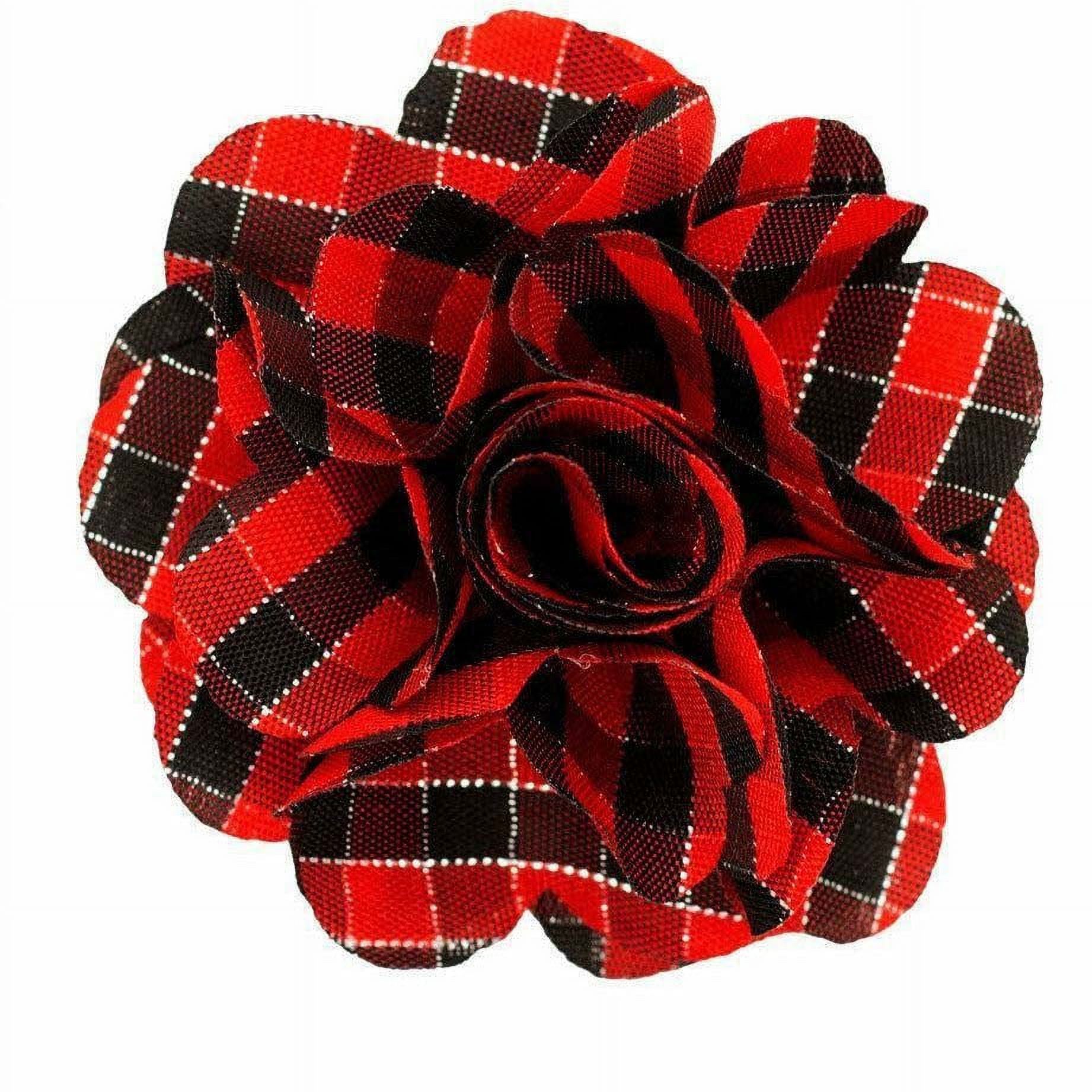 Vittorio Vico Men's Formal Striped Flower Lapel Pin: Flower Pin Suit  Accessories Pins for Suit or Tuxedo by Classy Cufflinks