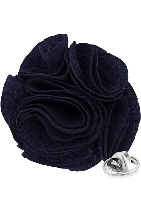 Men's Formal Solid Rose Seersucker Flower Lapel Pin: Flower Pin Suit Accessories Pins for Suit or Tuxedo