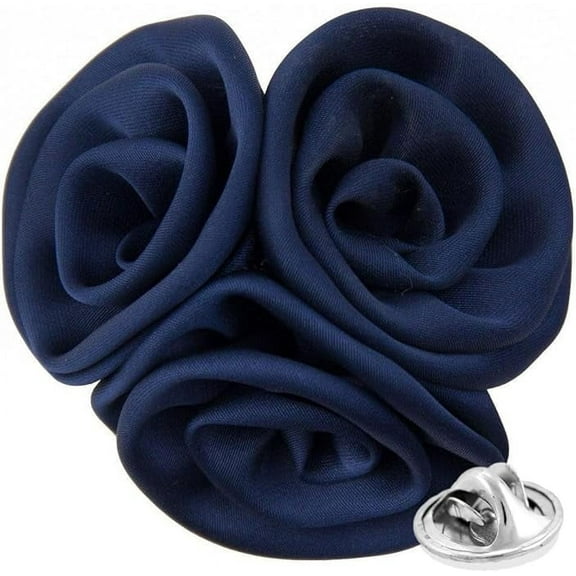 Vittorio Vico Men's Formal Trio Cluster Flower Lapel Pin