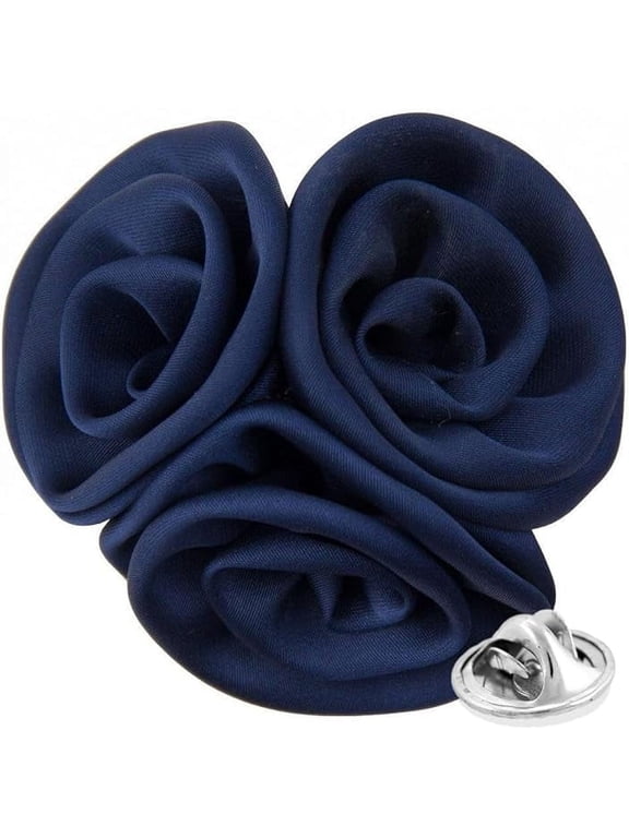 Men's Formal Trio Cluster Flower Lapel Pin