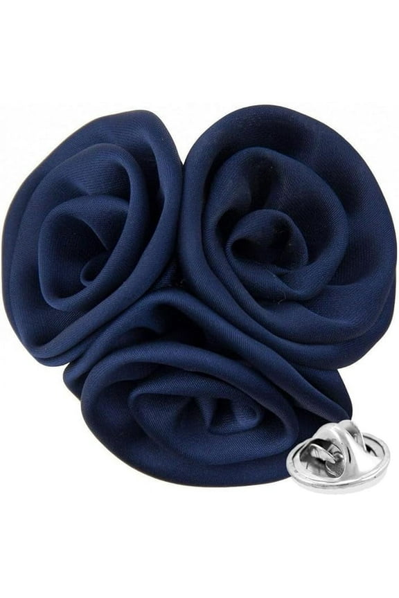 Men's Formal Trio Cluster Flower Lapel Pin