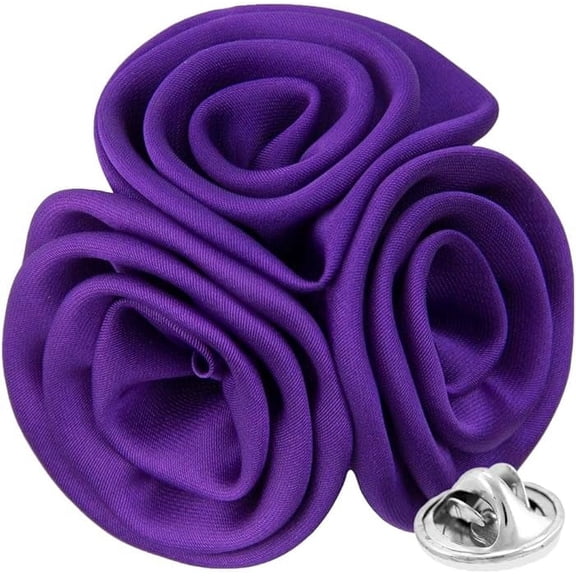 Vittorio Vico Men's Formal Trio Cluster Flower Lapel Pin