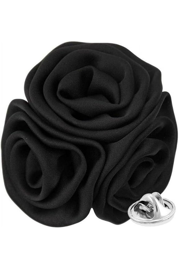 Men's Formal Trio Cluster Flower Lapel Pin