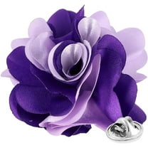 Vittorio Vico Mens Formal Two-Tone Flower Lapel Pin: Flower Pin Suit Accessories Pins for Suit or Tuxedo