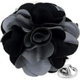 thumbnail image 1 of Vittorio Vico Mens Formal Two-Tone Flower Lapel Pin: Flower Pin Suit Accessories Pins for Suit or Tuxedo, 1 of 7