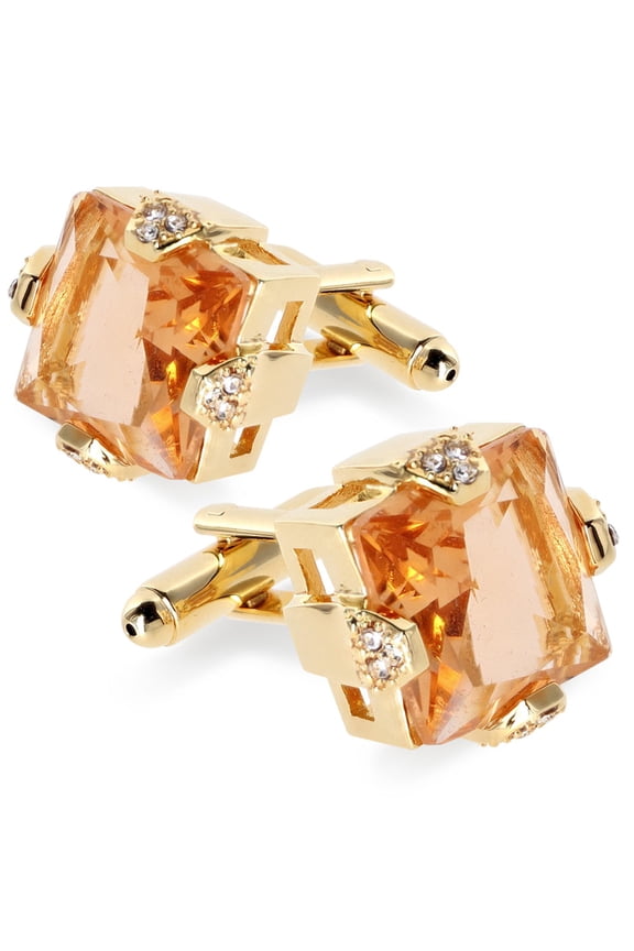 Princess Cut Colorstone Cufflinks: CL13XX Series