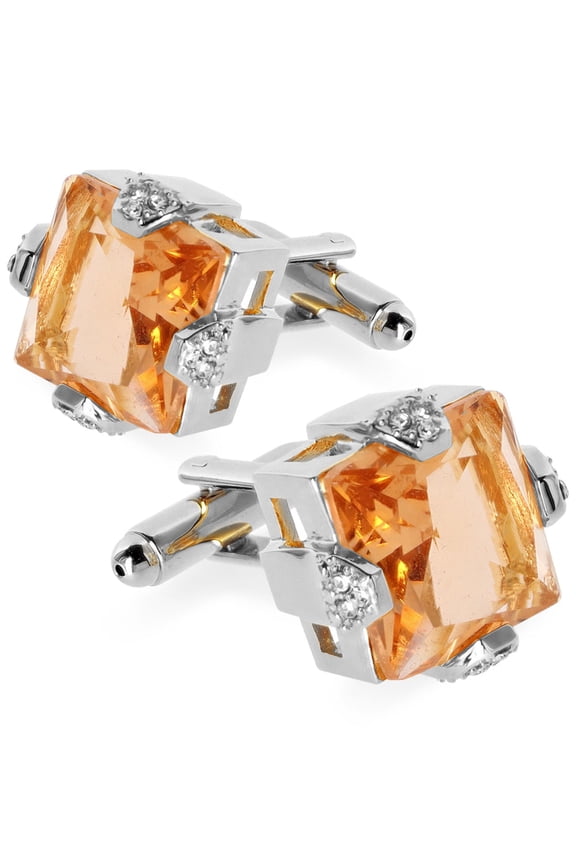Princess Cut Colorstone Cufflinks: CL13XX Series