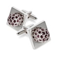 thumbnail image 1 of Vittorio Vico Studded Colorstone Crystal Flower Cufflinks: CL12XX Series, 1 of 124