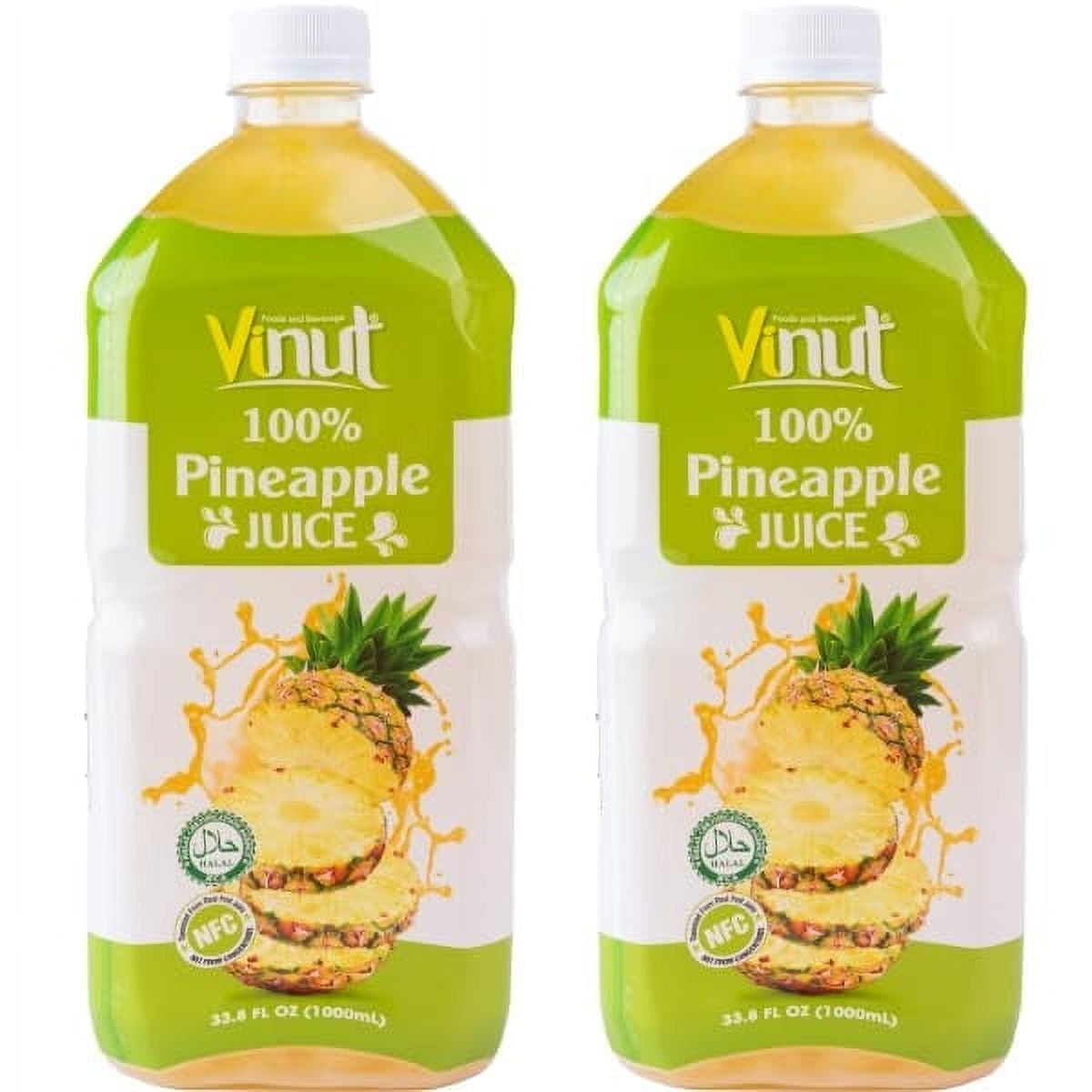 Vinut 100% Pineapple Juice, Unsweetened, Not from Concentrate