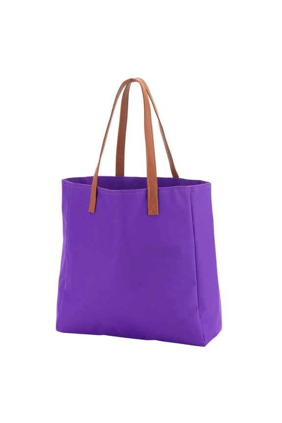 Viv and Lou 14 Inch Purple Tailgate Tote Bag