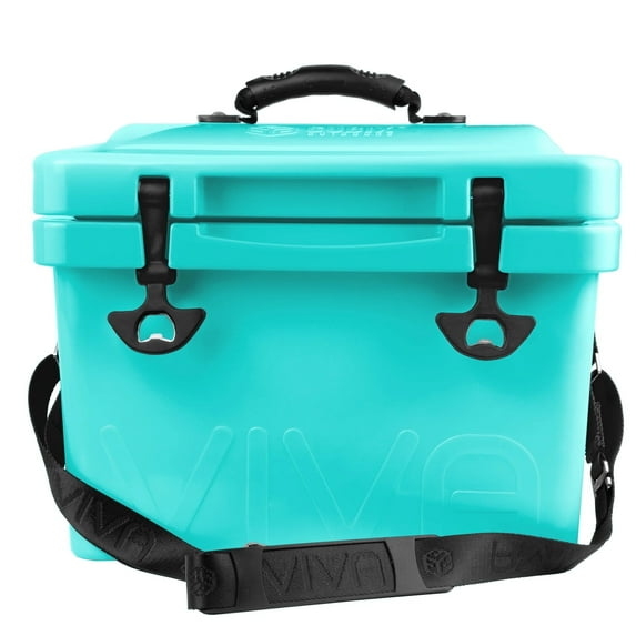Cubix Outdoors Viva 14 QT On-The-Go Portable Insulated Hard Cooler - Fits 18 Cans - Turquoise