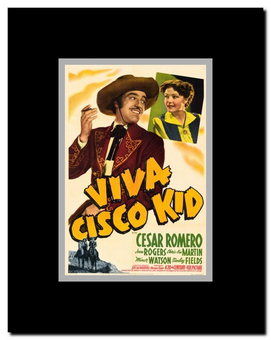 Viva Cisco Kid Framed Movie Poster