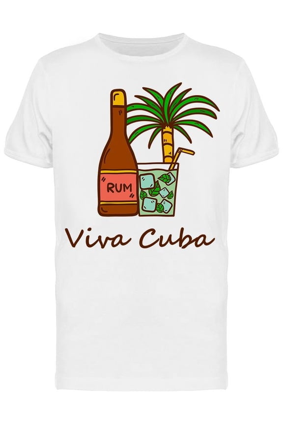 Viva Cuba Graphic T-Shirt Men -Image by Shutterstock, Male x-Large