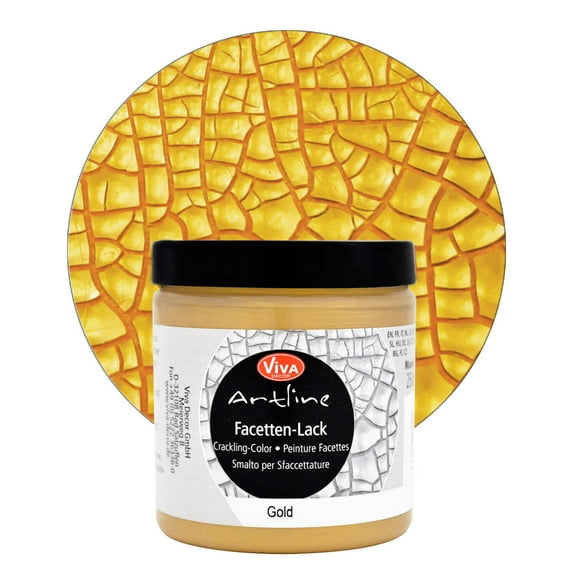 Viva Decor Artline Crackling Color 250Ml-Metallic Gold