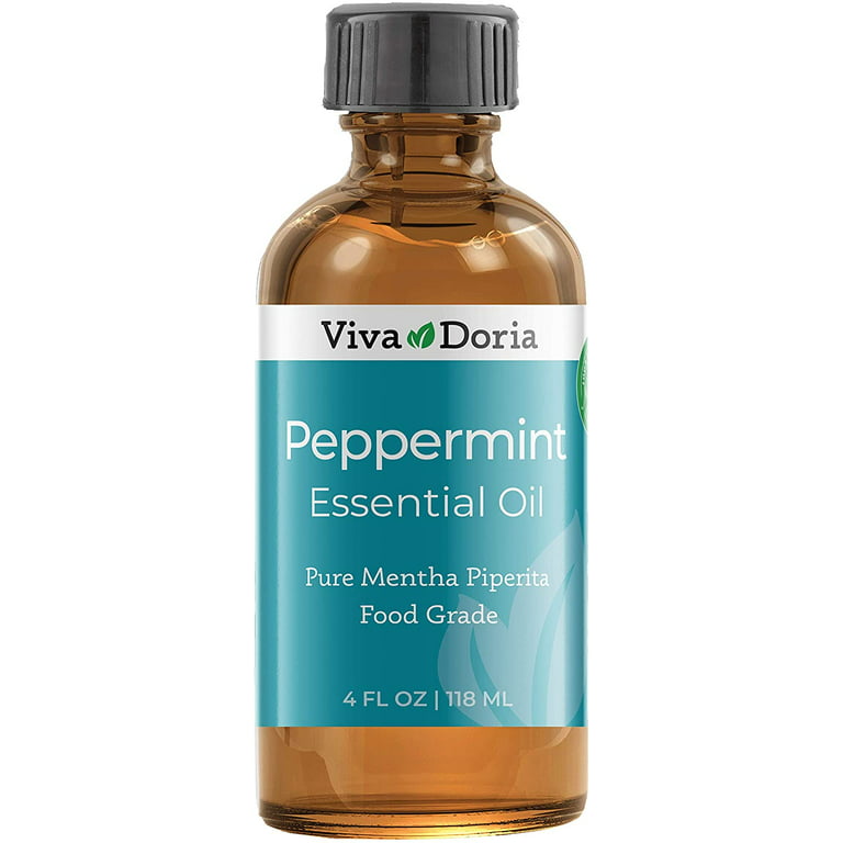 Viva Doria 100% Pure Northwest Peppermint Essential Oil, Undiluted, Food  Grade, Steam Distilled, Made in USA, 30 mL (1 Fluid Ounce)