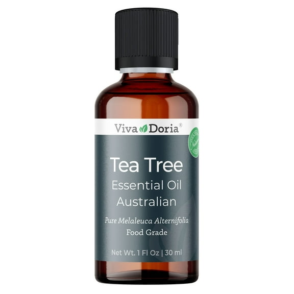 Viva Doria 100% Pure Tea Tree Essential Oil, Undiluted, Food Grade, High Quality Australian Tea Tree Oil, 30 mL (1 Fl Oz)