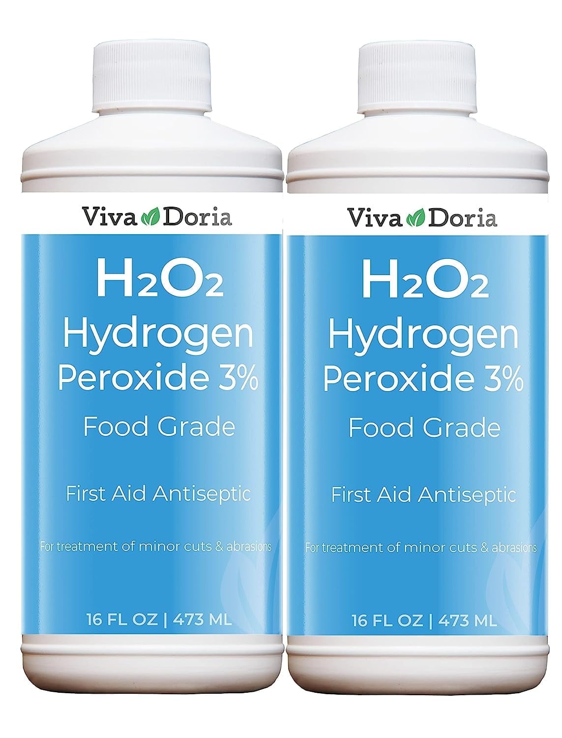 Viva Doria Hydrogen Peroxide 3 Percent, Food Grade, 16 Fluid Ounce, 2 ...