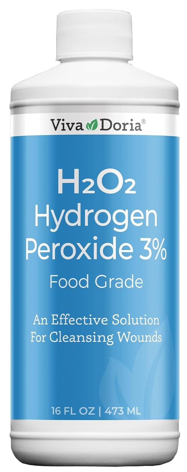 Viva Doria Hydrogen Peroxide 3 Percent, Food Grade, Hydrogen Peroxide 3%, 16 Fluid Ounce