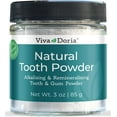 thumbnail image 1 of Viva Doria Natural Tooth Powder | Remineralizing Teeth Whitening Powder | Toothpaste Power | Breath Freshener | Refreshing Mint Flavor | 3 Oz Glass Jar, 1 of 3