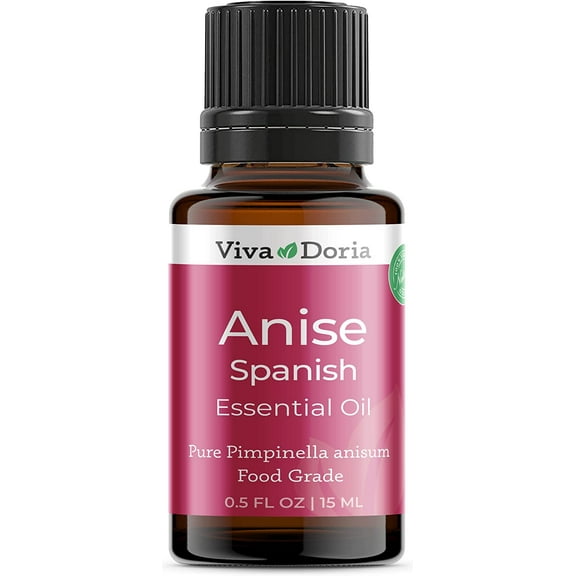 Viva Doria Pure Anise Essential Oil, Food Grade, 0.5 Fl oz