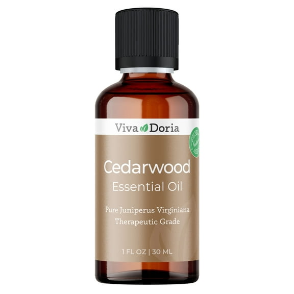 Viva Doria Pure Cedarwood Essential Oil, Therapeutic Grade, 1 Fluid Ounce (30 mL)