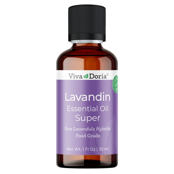 Viva Doria Lavandin Essential Oil, 30 ml (1 fl oz) Food Grade, 100% Pure, Natural Oil for Aromatherapy
