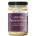 thumbnail image 1 of Viva Doria White Peppercorn, Whole White Pepper, 18 Oz For Grinder Refill, 1 of 2