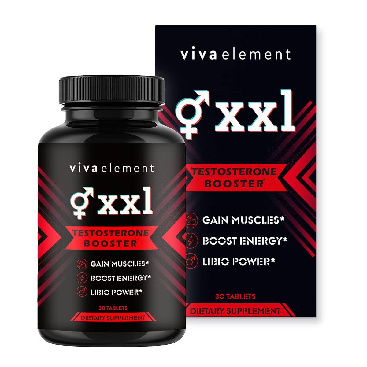Viva Element xxl, Testosterone Supplement for Men, with Horny Goat Weed