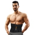 thumbnail image 1 of Viva Force Latex Adjustable Double Strap Exercise Belt for Men, Fat Trimmer Abs Toner Lumbar Support, Black, Medium, 1 of 4