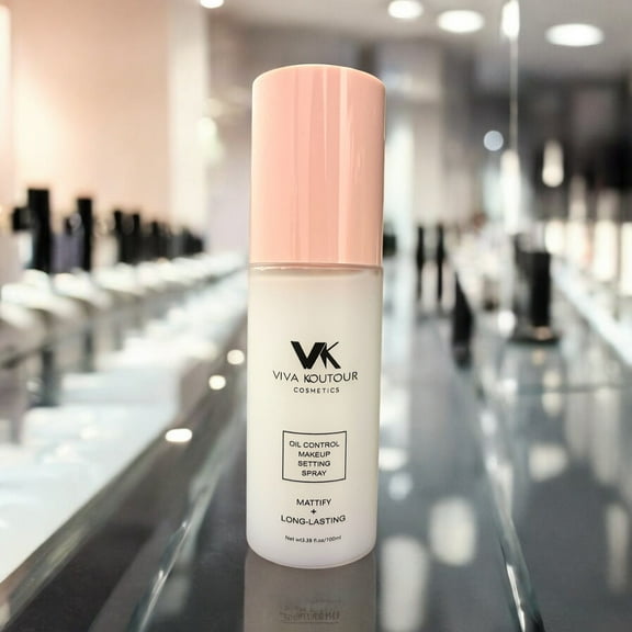 Viva Koutour Cosmetics Makeup Setting Spray, Sets Makeup, Controls Oil, Blurs Pores