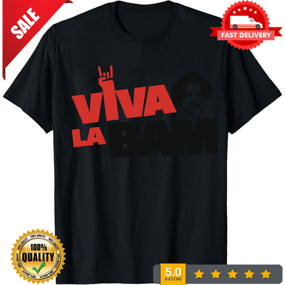 Viva La Bam Tshirt Vintage Bam Margera Tv Series Skateboarding Unisex Heavy Tee, LIMITED EDITION-TH65600