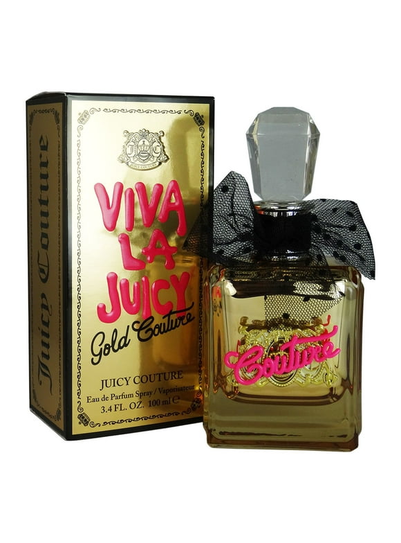 Viva La Juicy Gold Couture Eau De Parfum Spray, Perfume for Women, 3.4 oz
