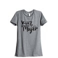 thumbnail image 1 of Viva La Mujer Women's Fashion Relaxed T-Shirt Tee Heather Grey Large, 1 of 3