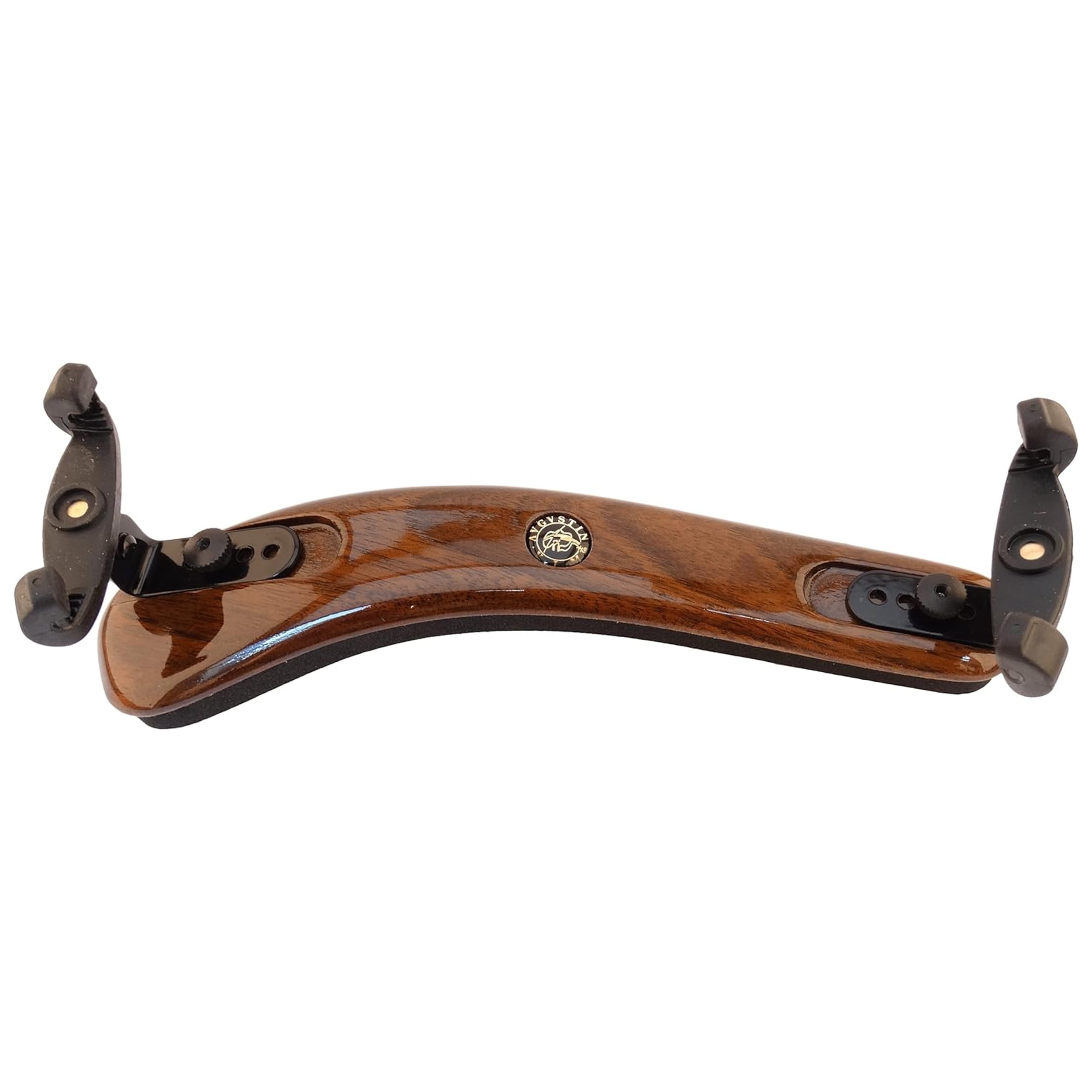 Viva La Musica Standard Violin Shoulder Rest, Walnut/Black 4/43/4
