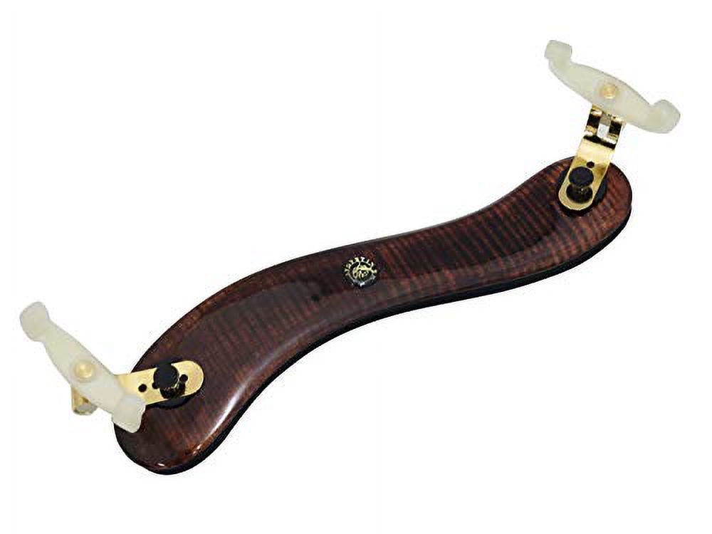 Viva La Musica Viola Shoulder Rest, Augustin Diamond, Dark Maple/Gold & White Feet