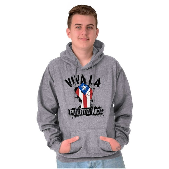 Viva La Puerto Rico Se Levanta Pride Hoodie Sweatshirt Women Men Brisco Brands L