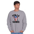 thumbnail image 1 of Viva La Puerto Rico Se Levanta Pride Unisex Plus Fleece Graphic Sweatshirt Brisco Brands 3X, 1 of 5