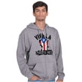 thumbnail image 1 of Viva La Puerto Rico Se Levanta Pride Zip Up Hoodie Men's Women's Brisco Brands S, 1 of 5