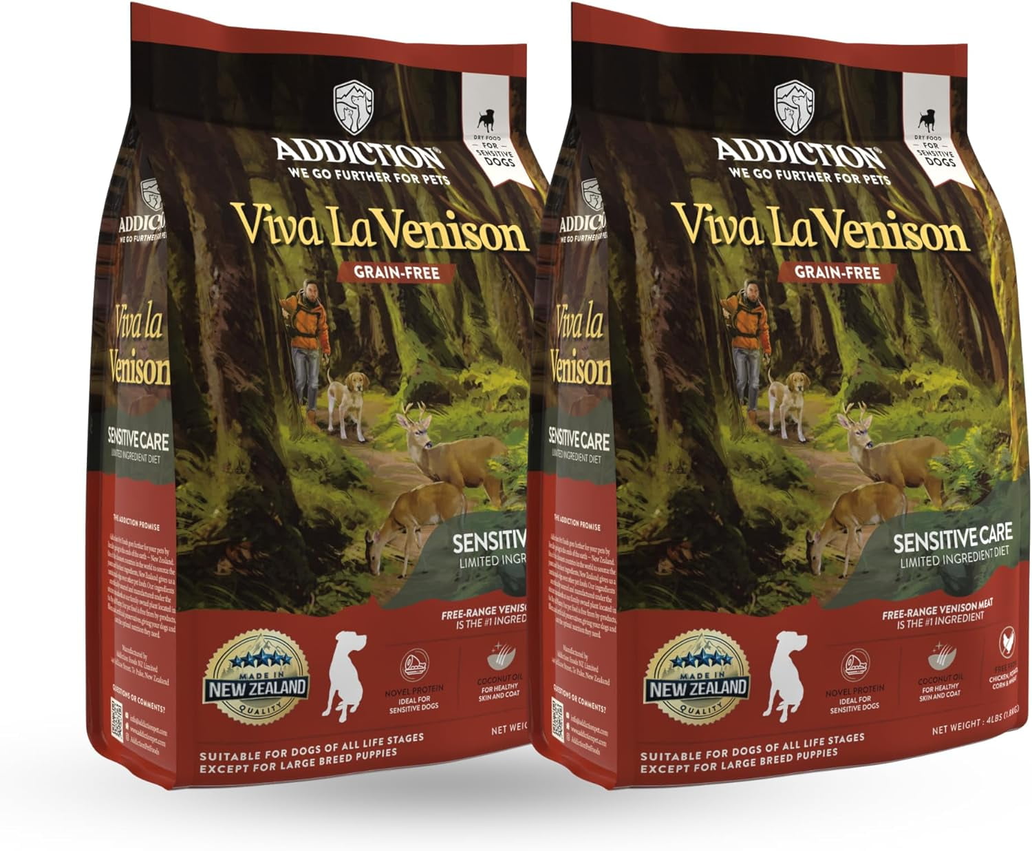 Viva La Venison Entrée Dog Dry Food Premium Protein Dog Formula