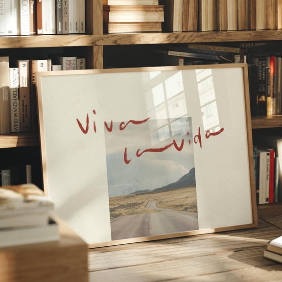 Viva La Vida Red Road Landscape Wall Decor
