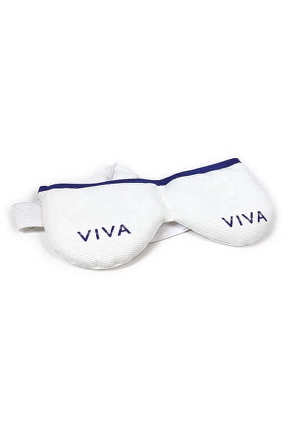 Viva Mask | Moist Heat Dry Eye Compress | Microwave Activated | Dry Eye Irritation Relief | Reusable, Non-allergenic, Washable | White