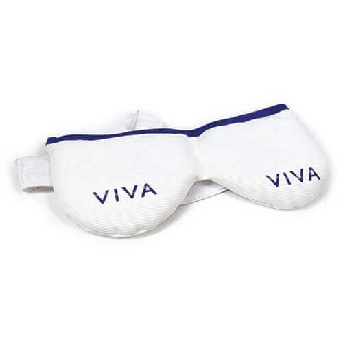 Viva Mask | Moist Heat Dry Eye Compress | Microwave Activated | Dry Eye Irritation Relief | Reusable, Non-allergenic, Washable | White