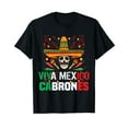 thumbnail image 1 of Viva Mexico Cabrones T Shirt Funny Mexican Shirt Short Sleeve T-Shirt Black Tee Gift, 1 of 5