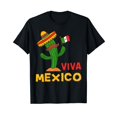 thumbnail image 1 of Viva Mexico, Mexican Independence Day Fiesta Short Sleeve T-Shirt Black Tee Gift, 1 of 5